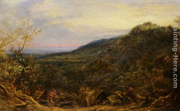 John Linnell The Board Hunt in Olden Times
